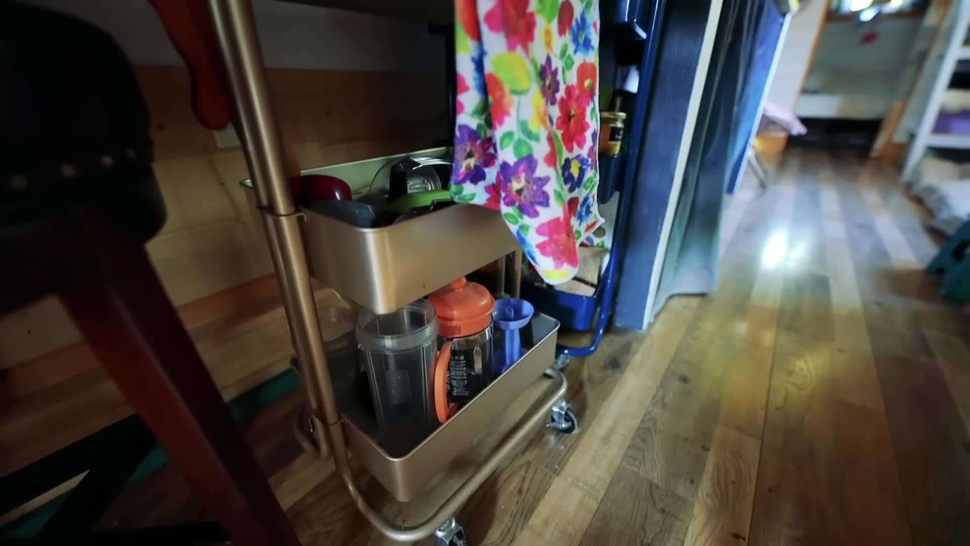 A close-up of the artistic decor and personal touches