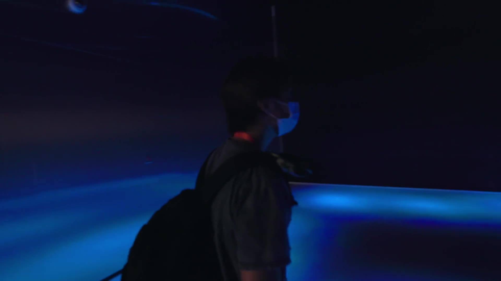 A display showcasing futuristic technology