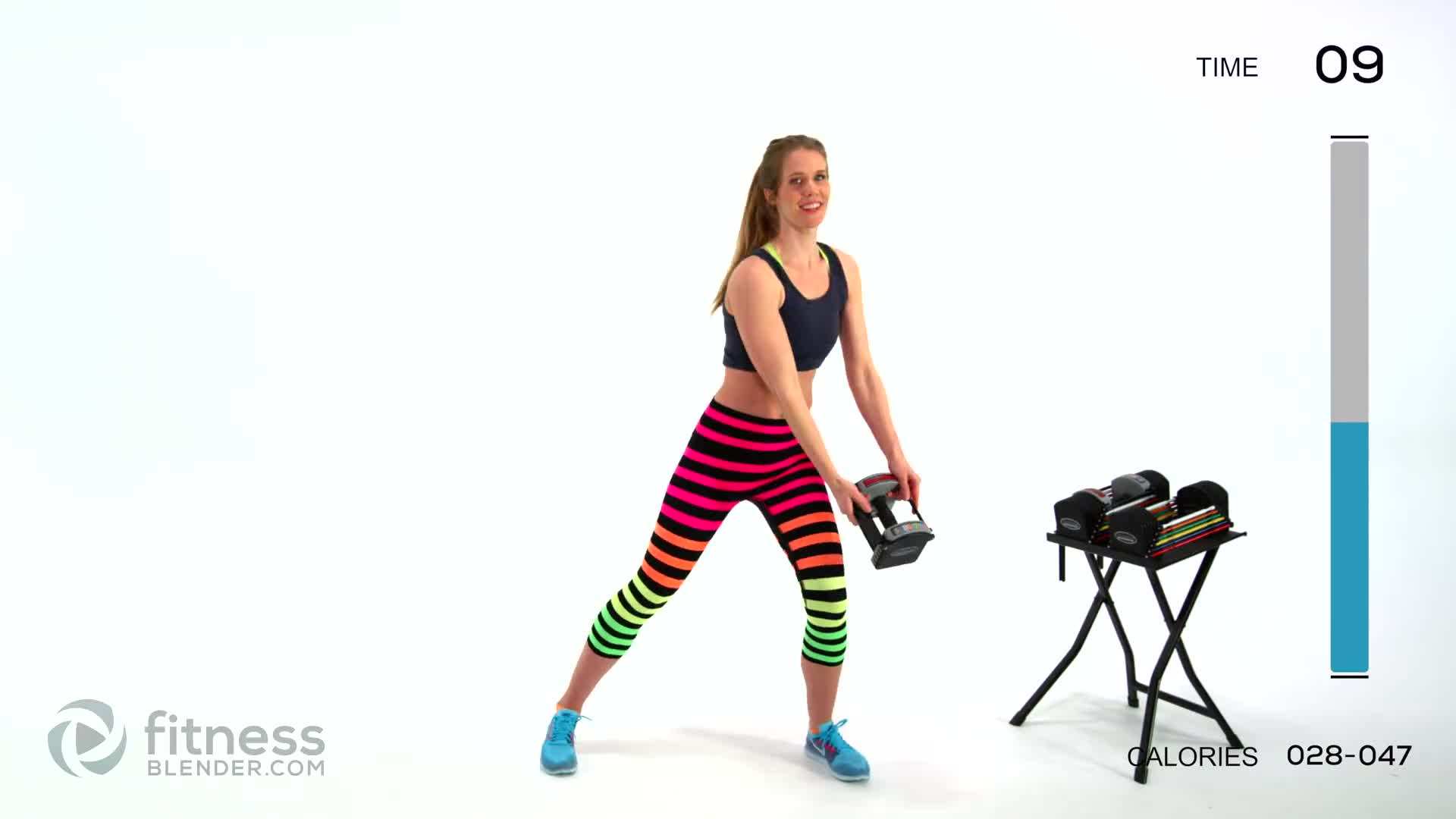 Visualization of correct form for a tricep dip exercise