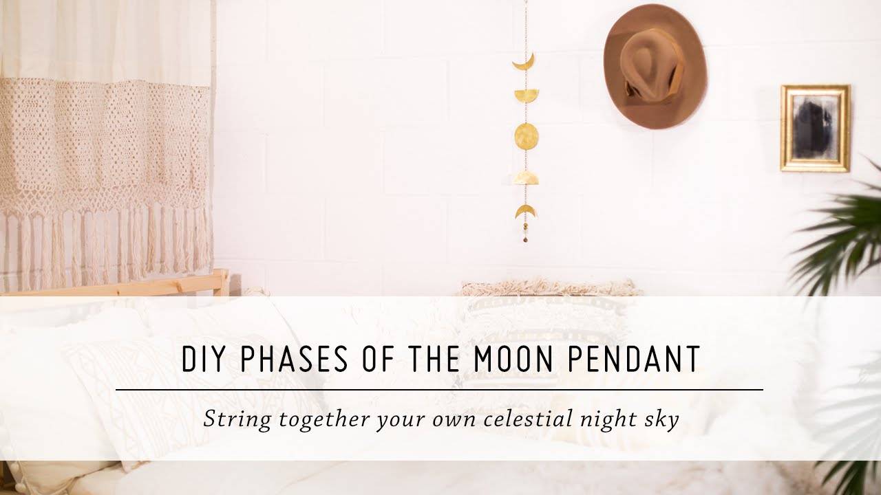 DIY Phases of the Moon Pendant: A Celestial Home Decor Tutorial