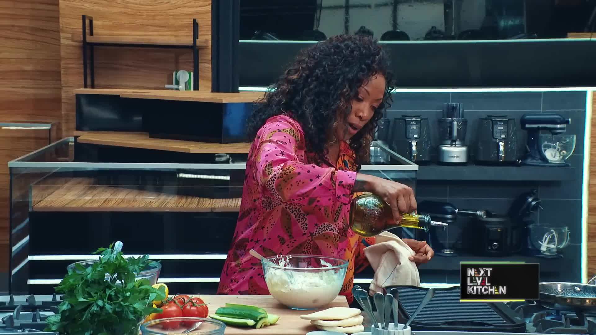 Assembling Greek wraps