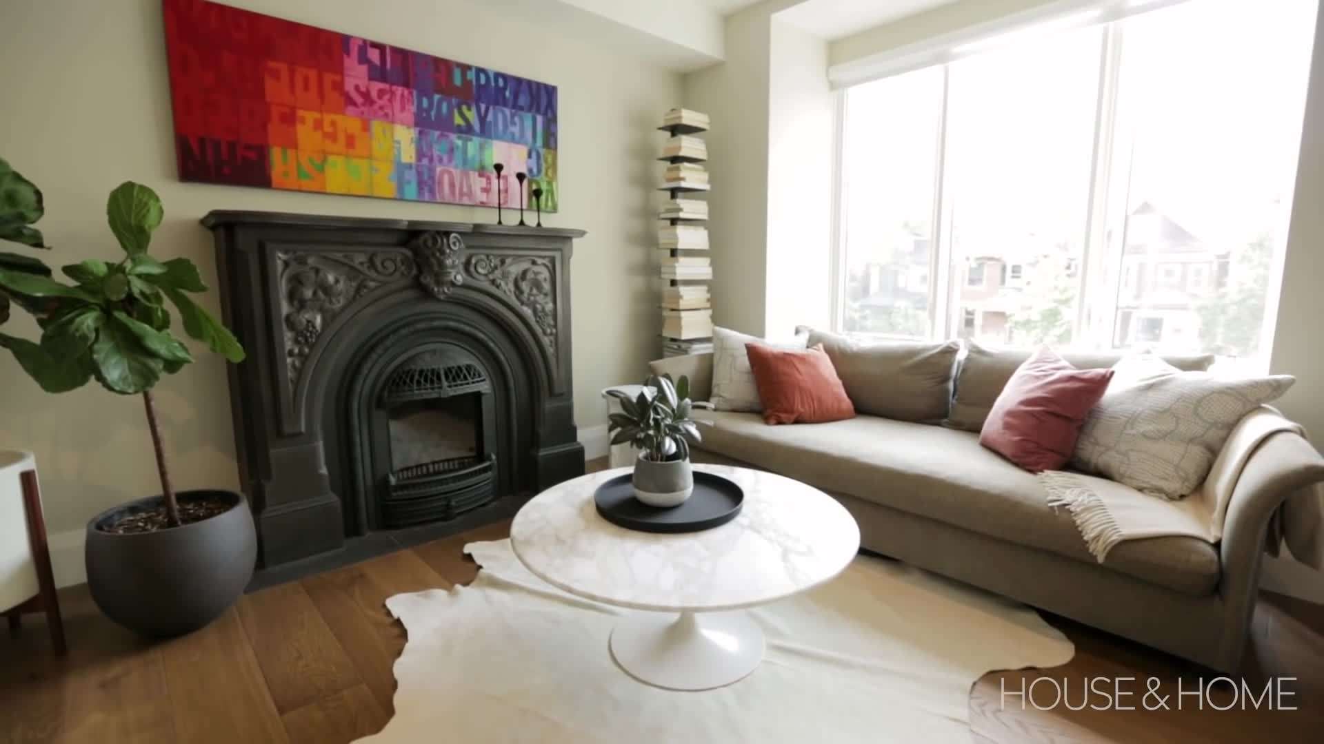 Before and after of the wallpaper removal