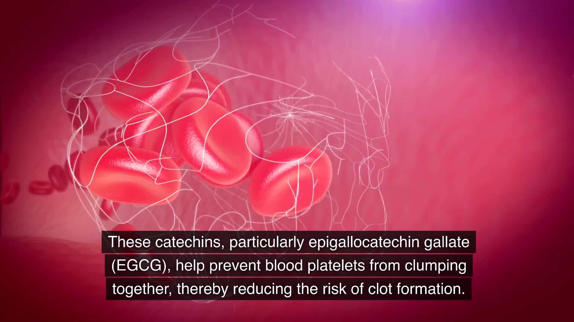 Image of a cup of green tea with the title 'Green Tea - A Powerful Anticoagulant'