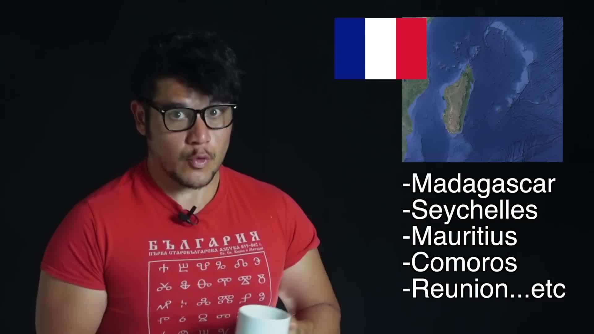 The survivor's temporary shelter on the beach