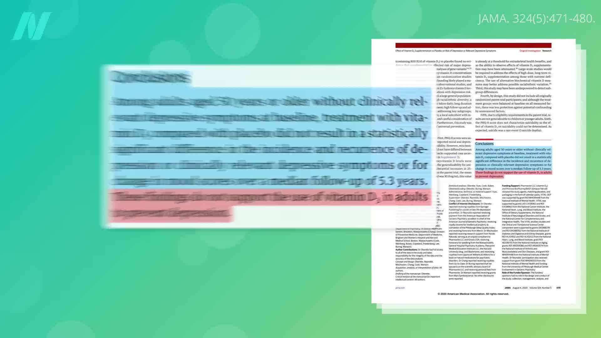Graph showing the reduction in heart attack risk with vitamin D supplementation