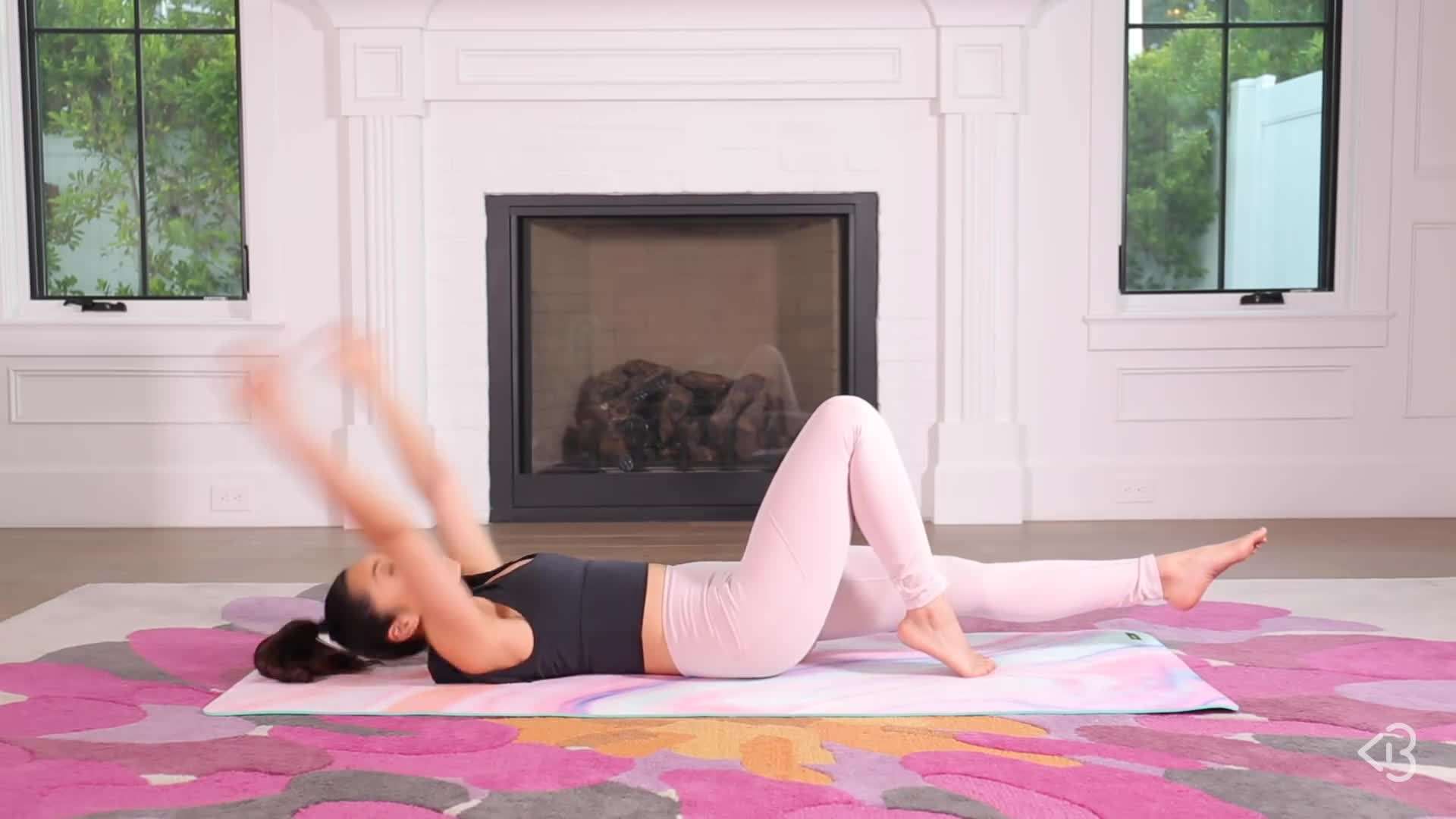 Crunches - works the rectus abdominis