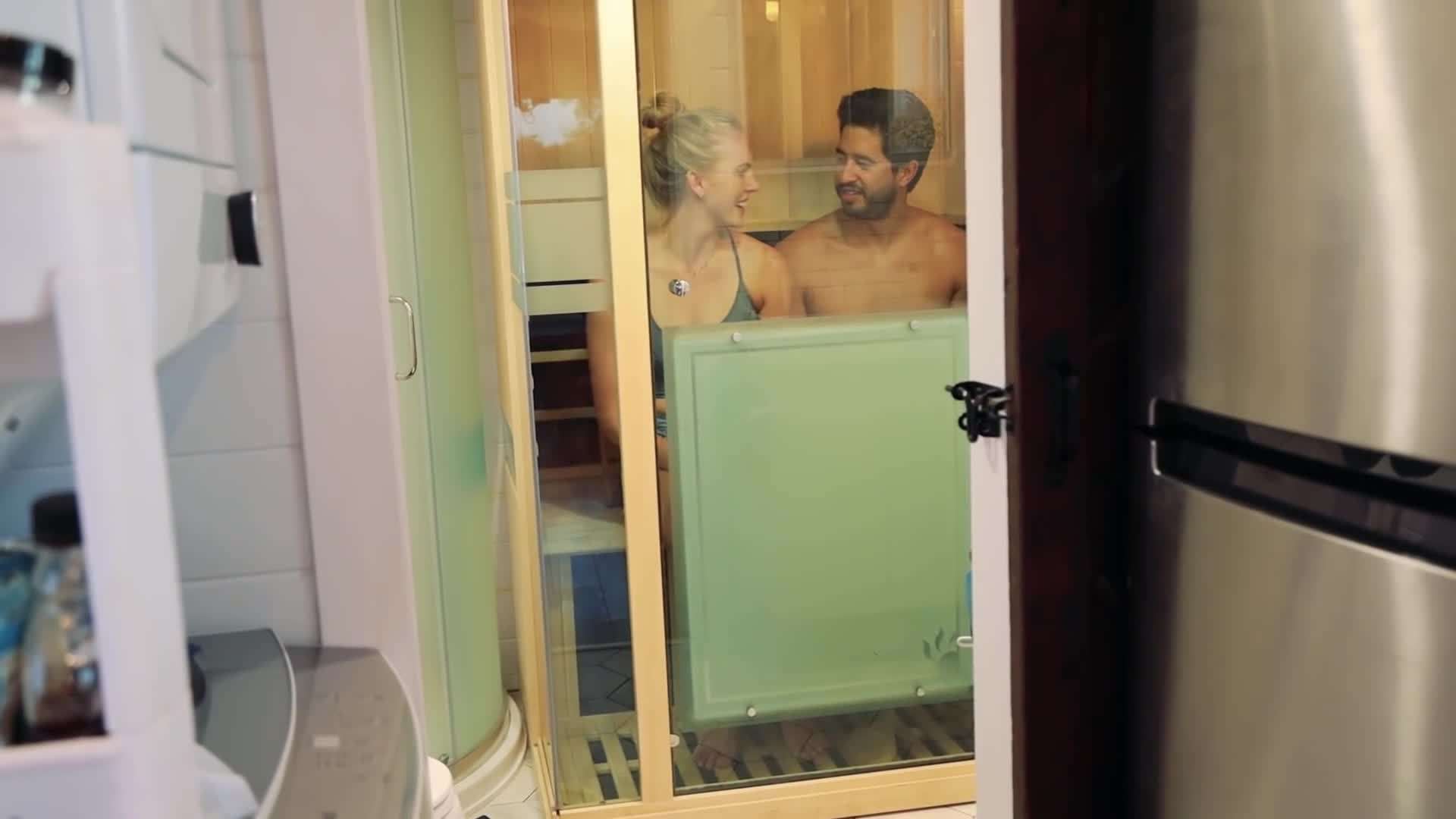 Bathroom with luxurious shower and spa-like features