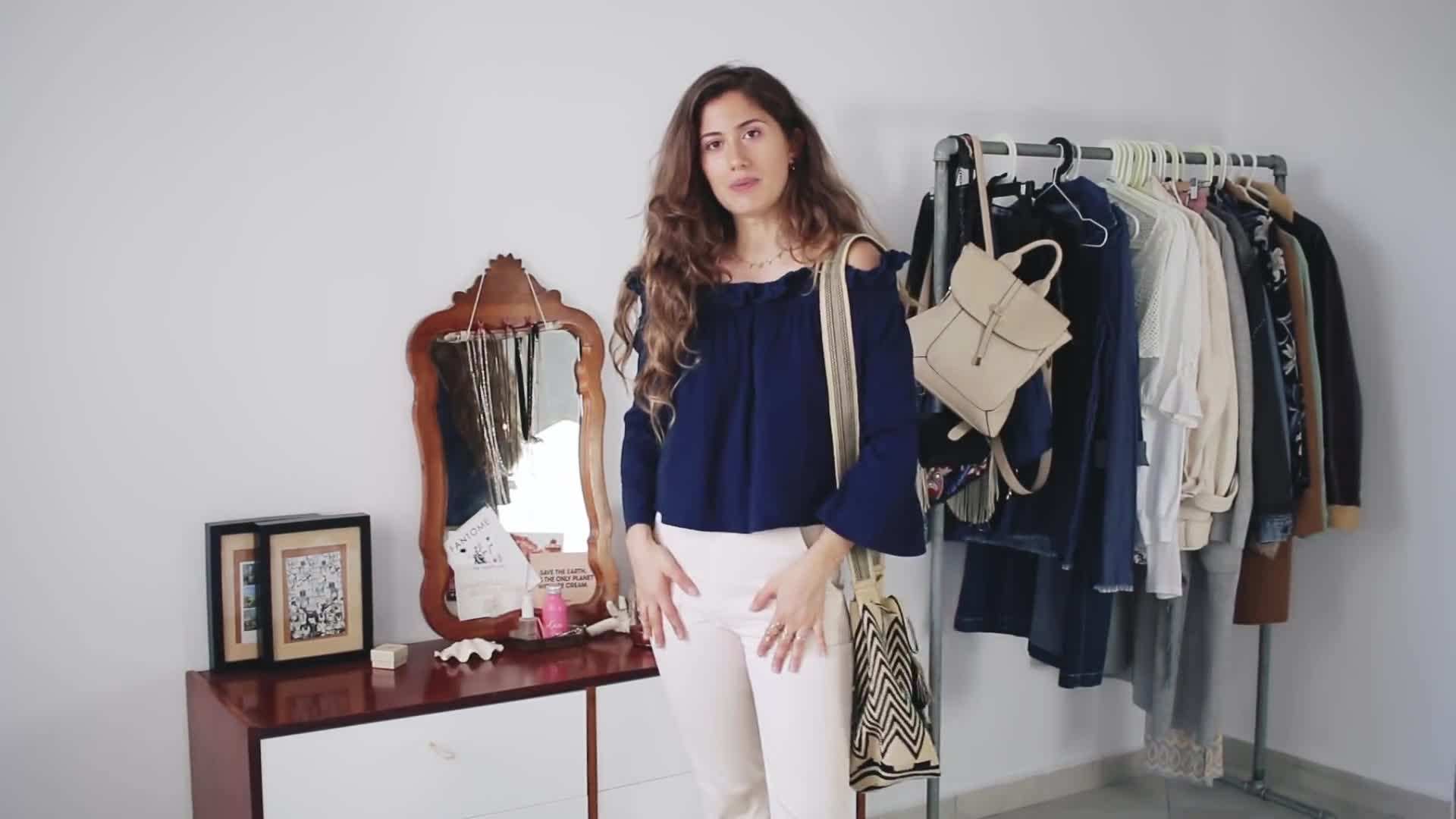 Exploring the racks at the thrift store