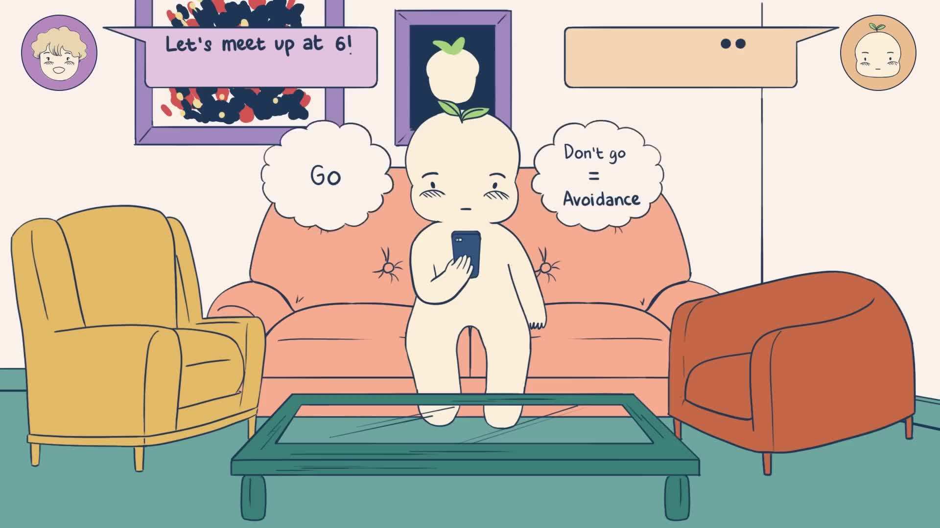 Illustration representing a traumatic childhood experience