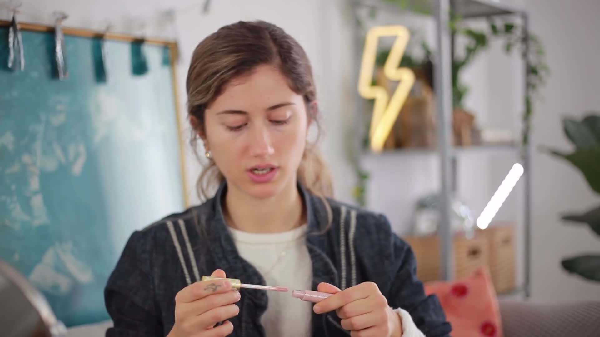 Applying foundation with a beauty sponge