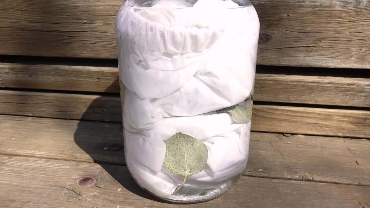 Arranging rusty objects on fabric to create unique patterns