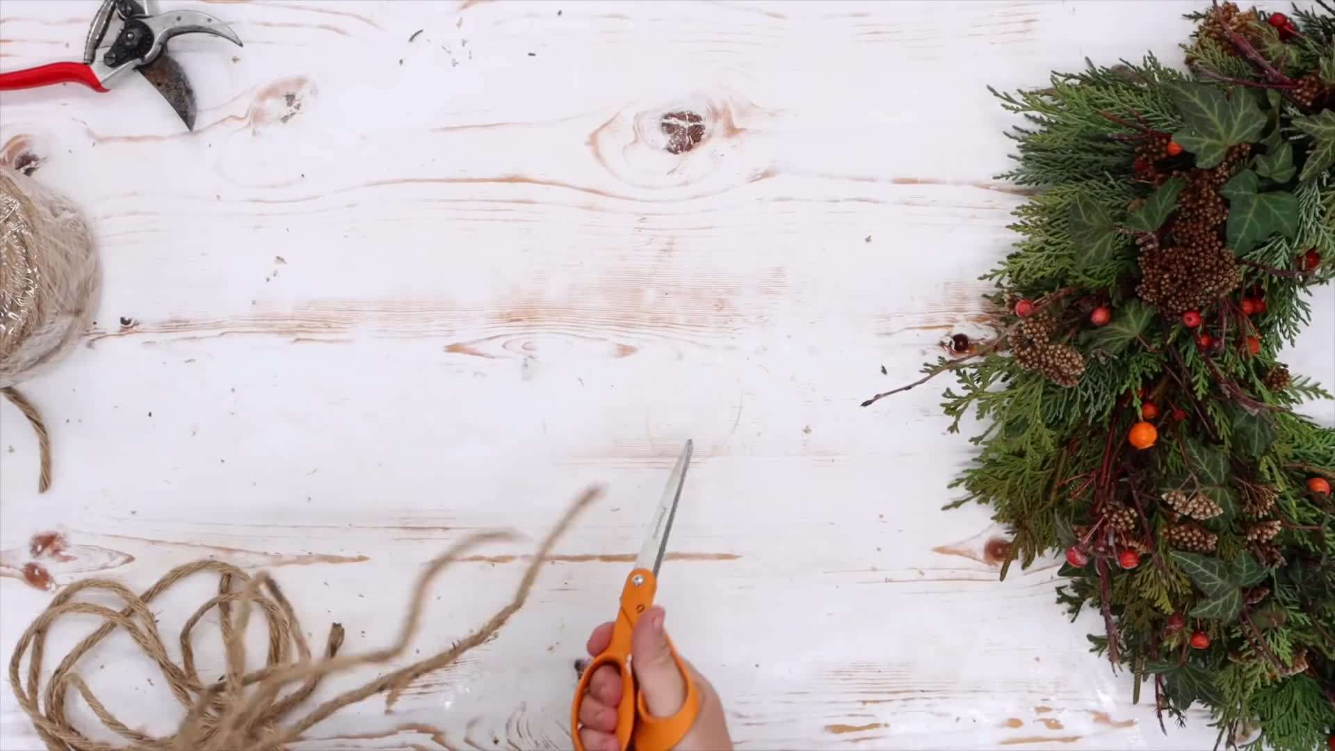 Layering in smaller foliage to fill in gaps