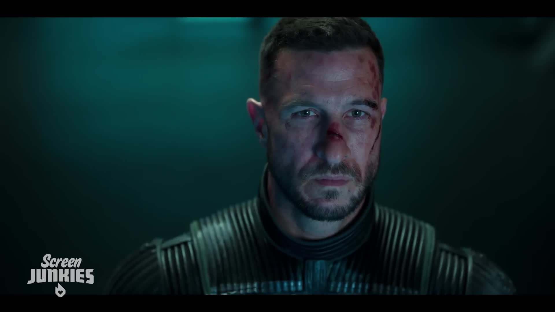 The Honest Trailers logo and Halo game cover