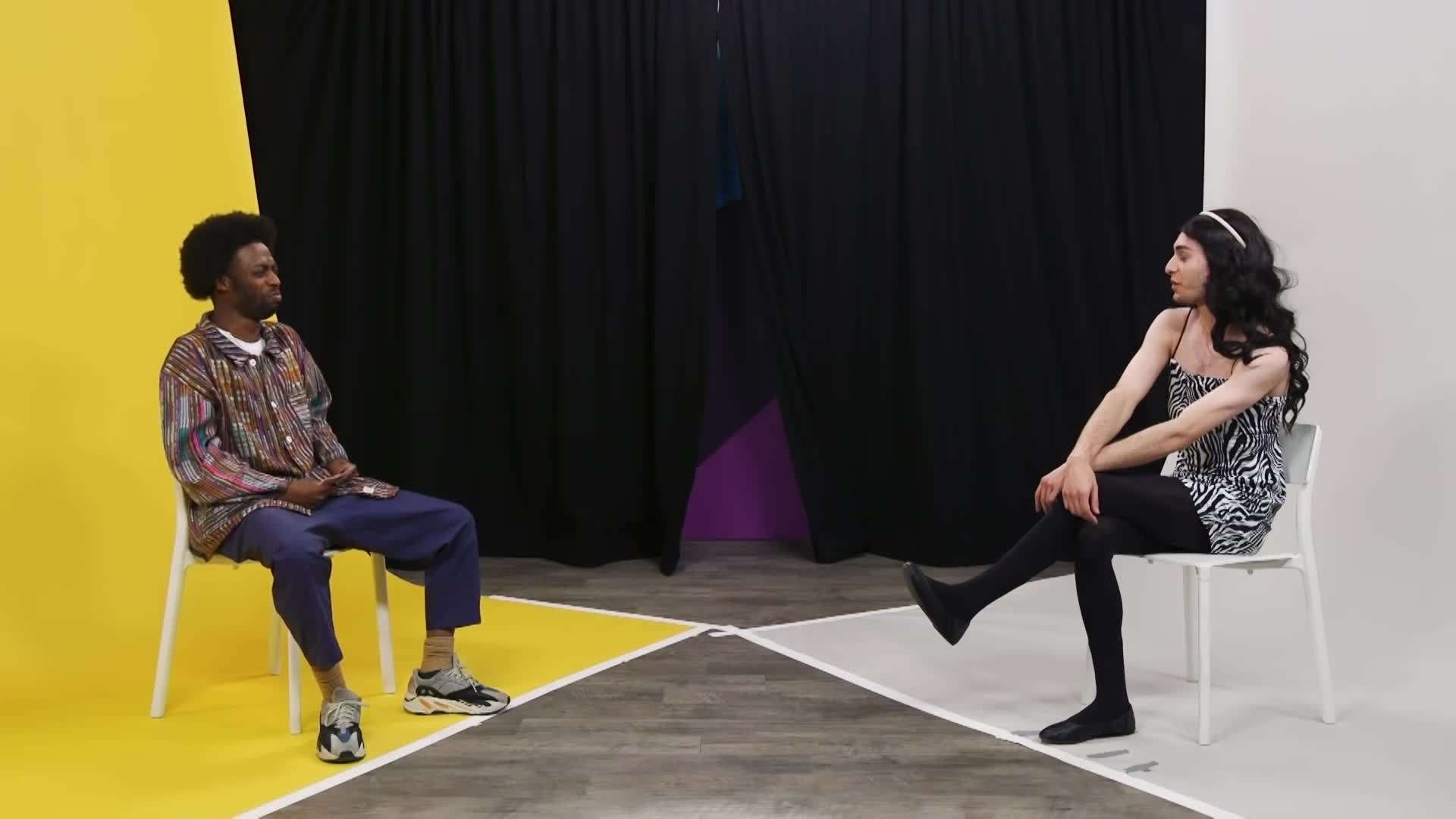 Caption: Keith and ex-girlfriend at a beach party