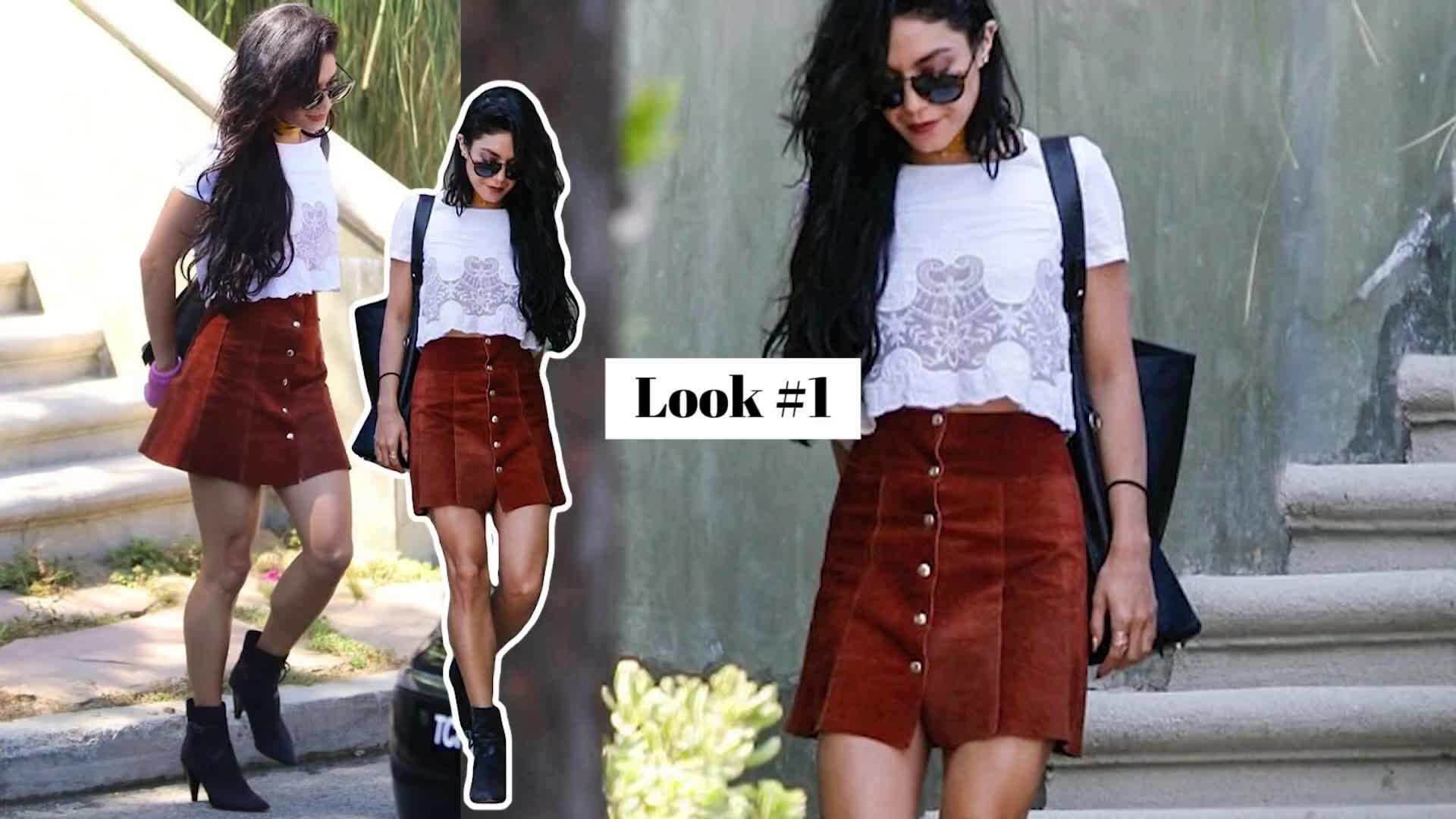 Vanessa wearing a flowy maxi dress with a fringe jacket