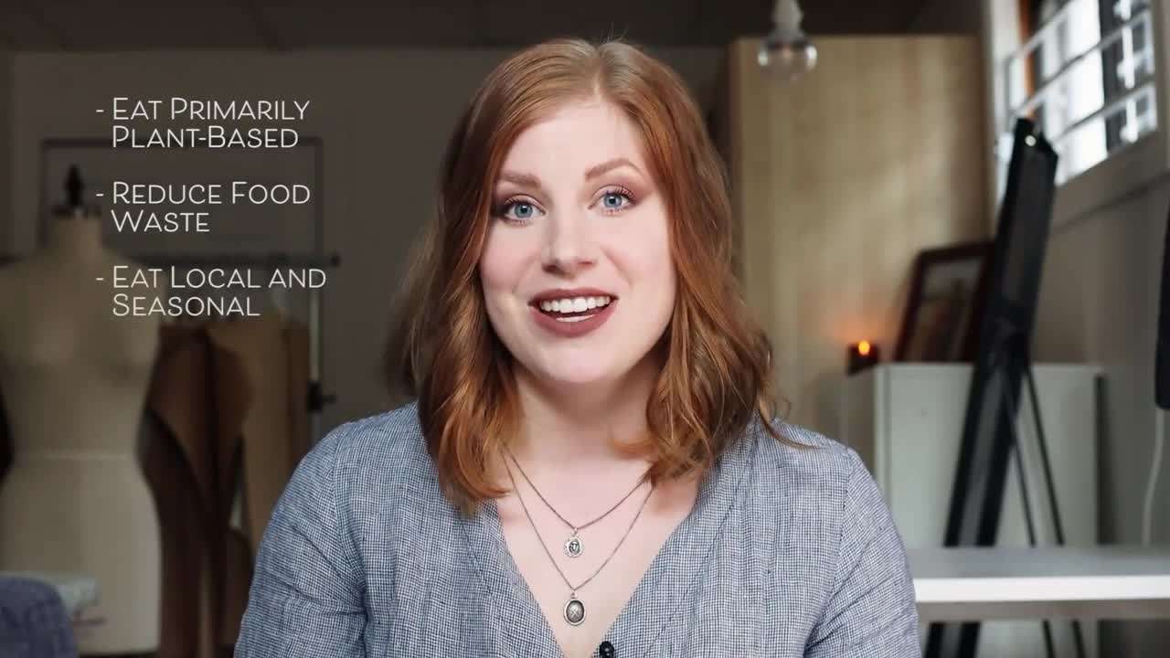 Illustration: Visual of a plant-based meal with a variety of colorful vegetables and legumes