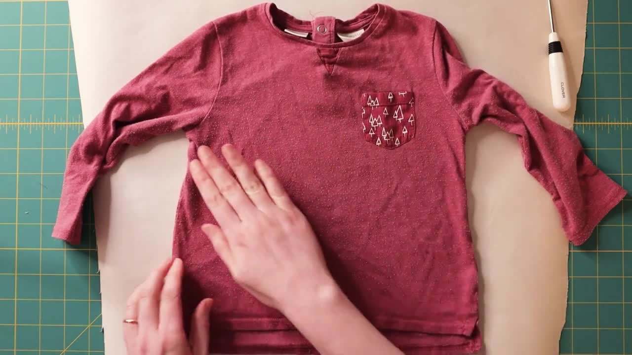 Transferring the pattern onto paper