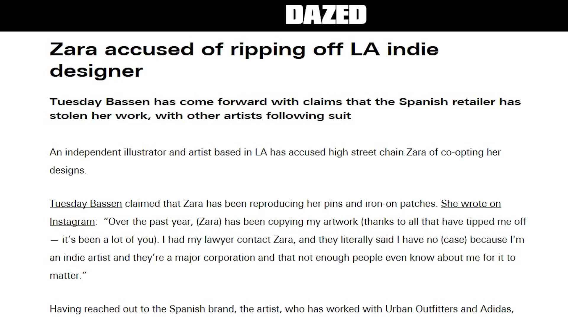 Fast fashion production process