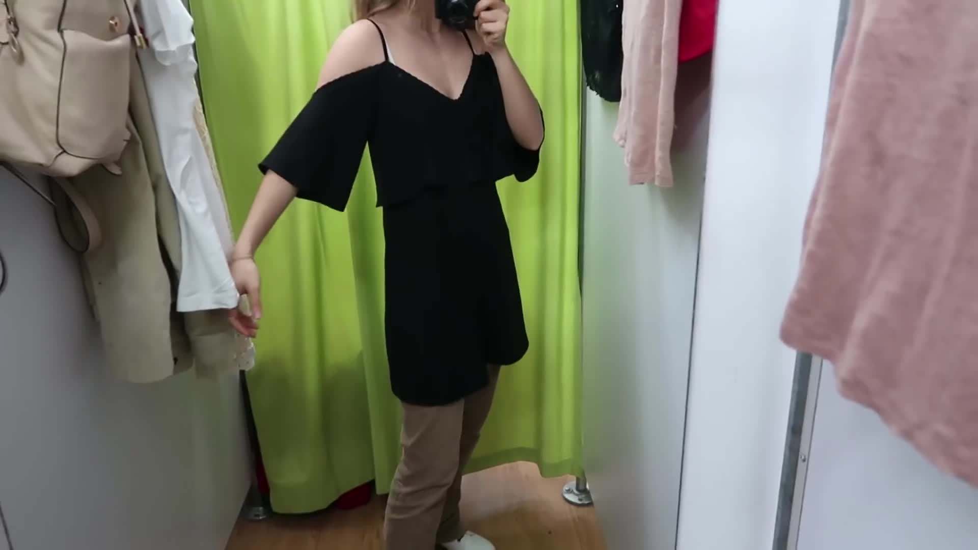 Exploring the racks of vintage clothes at Thrifty Finds