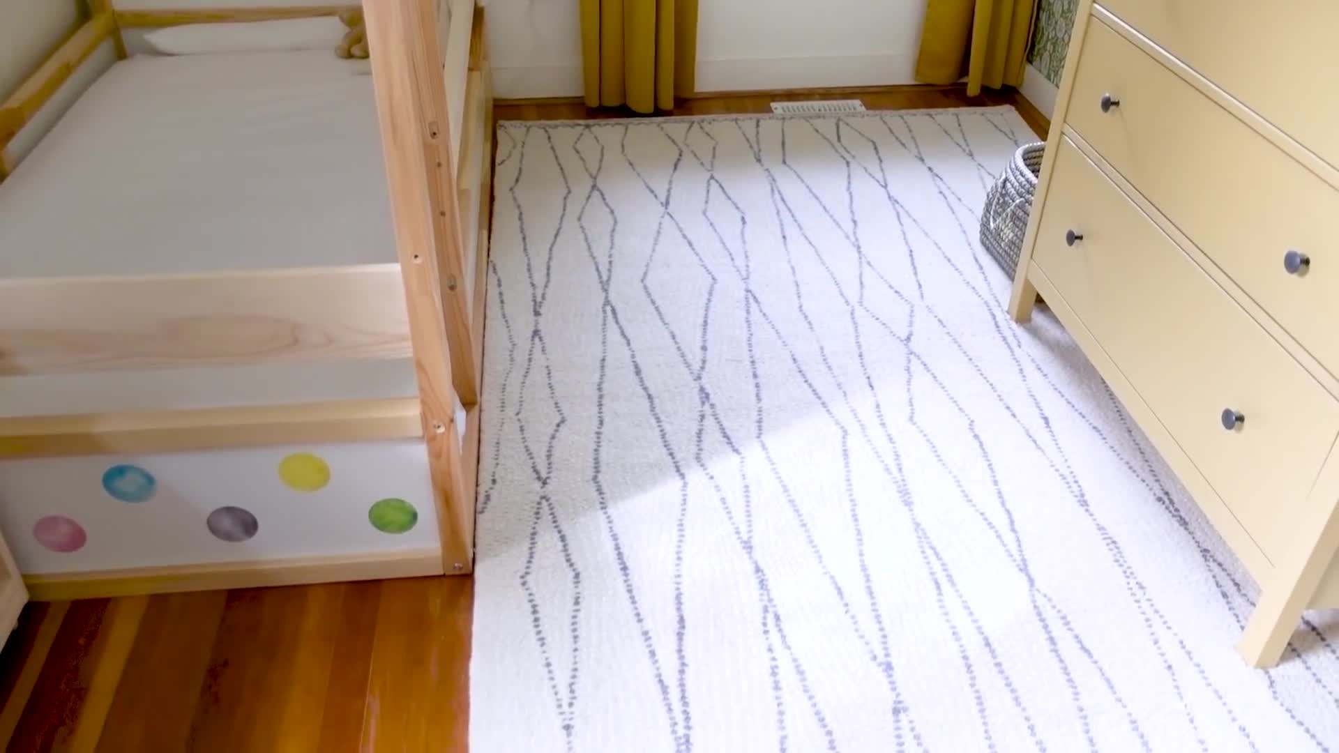 Low shelves for displaying toys and materials