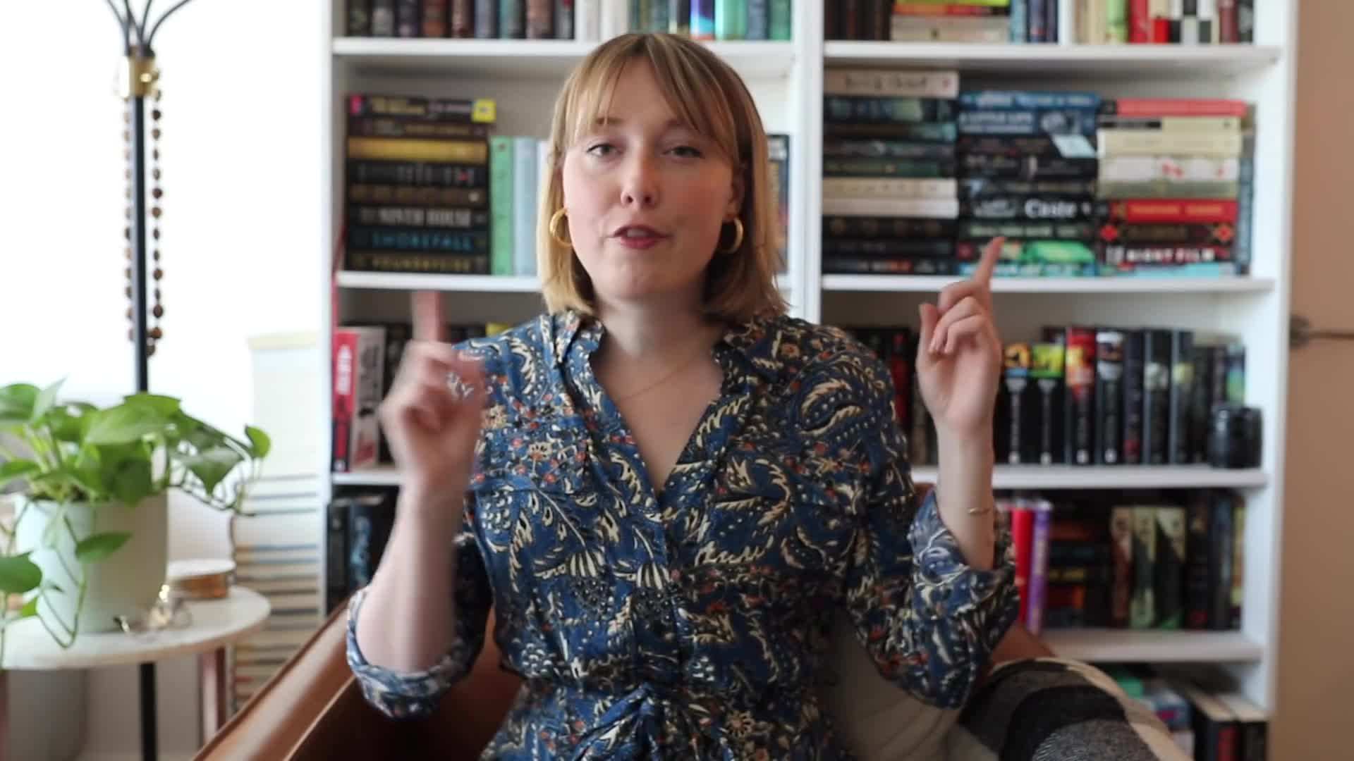 Books being sorted into different piles