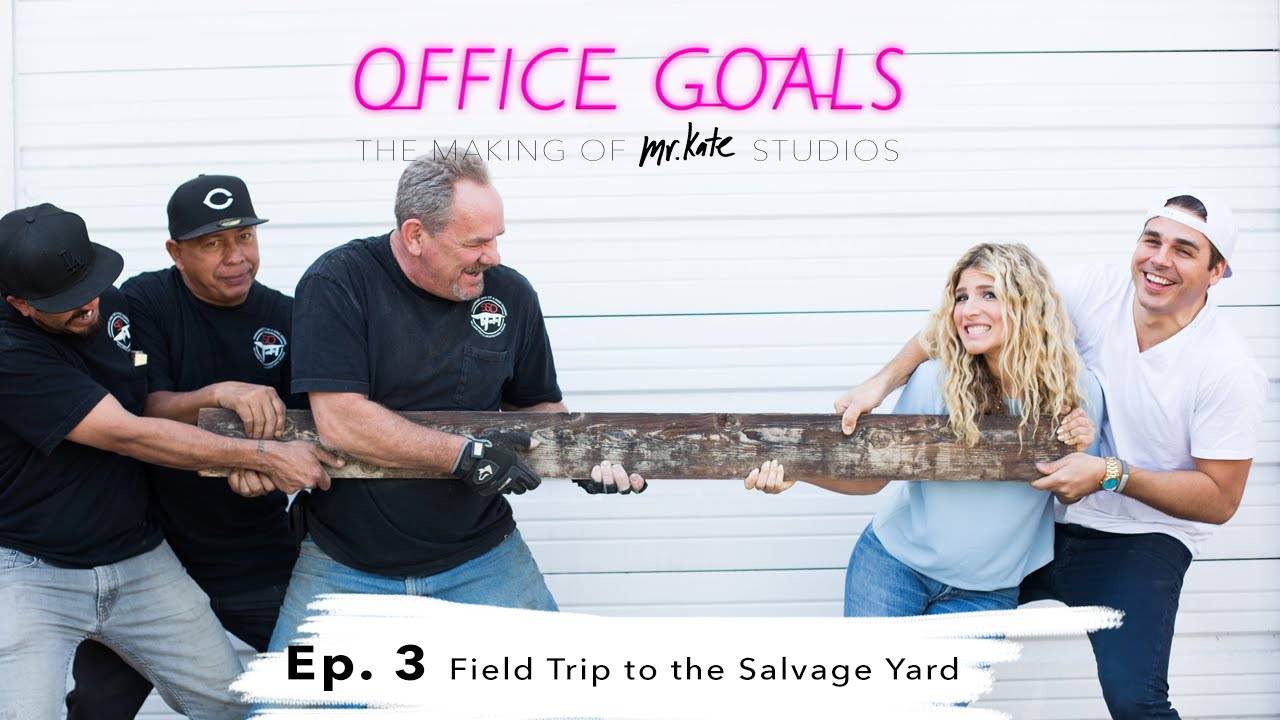 Field Trip to the Salvage Yard: Transforming the Boffice with Salvaged Wood | Mr. Kate