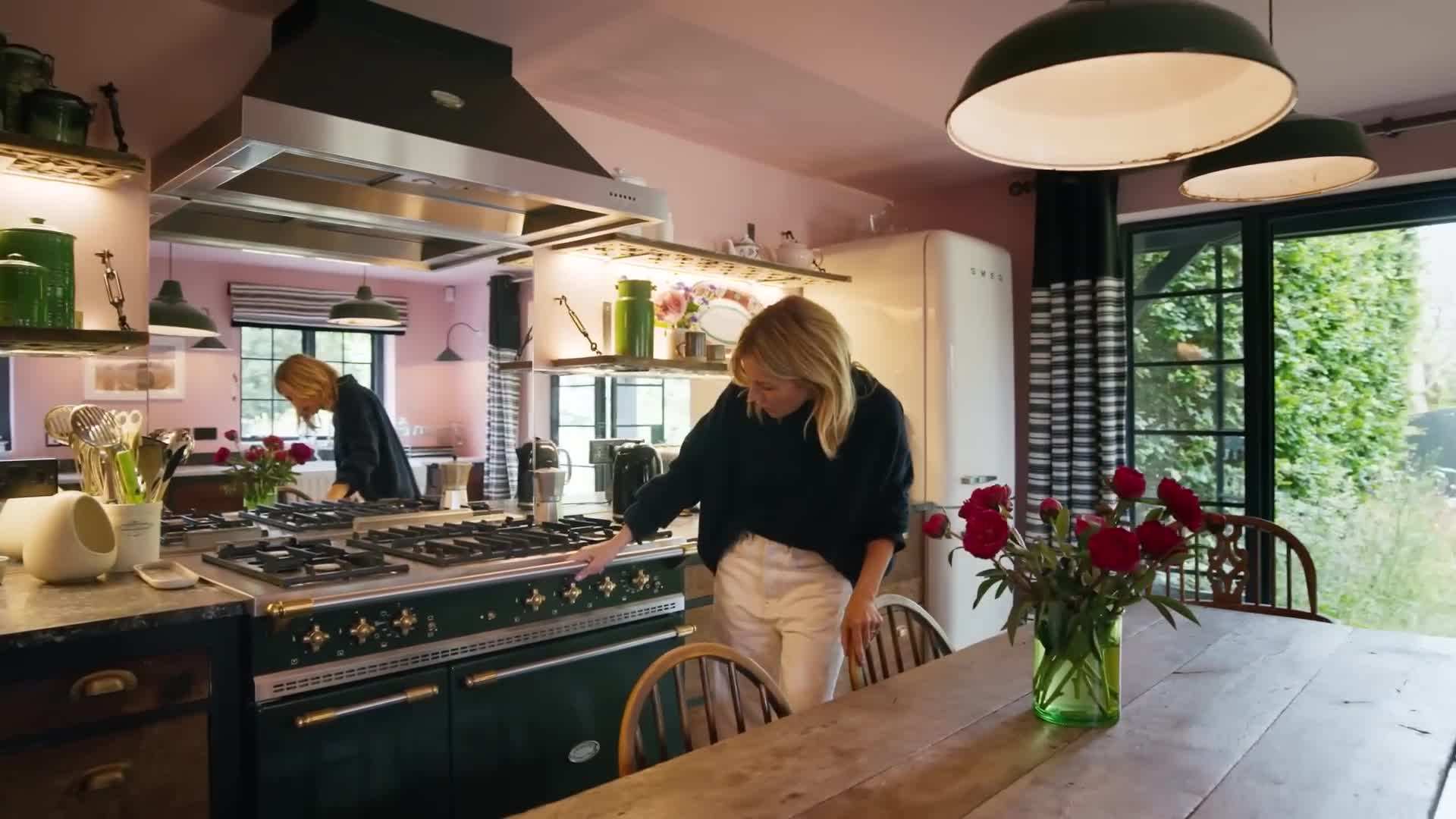 The breathtaking view of the English countryside from the cottage