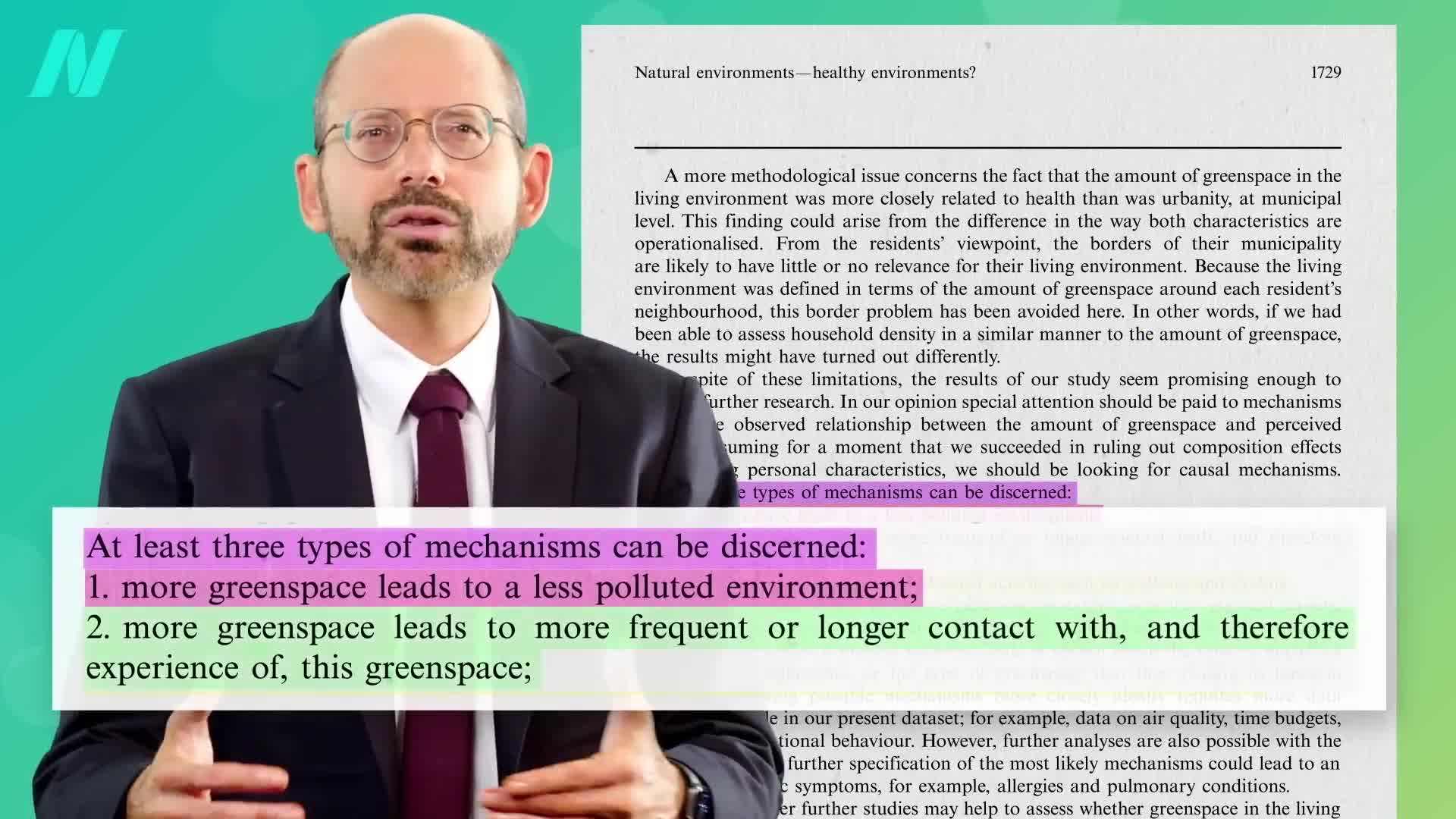 Green exercising in a beautiful park