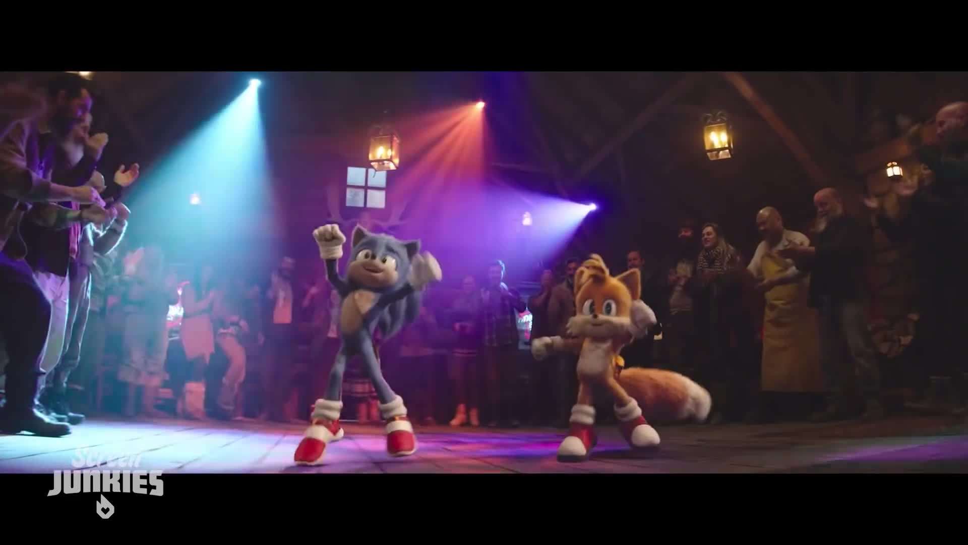 Sonic the Hedgehog showcasing his lightning-fast speed