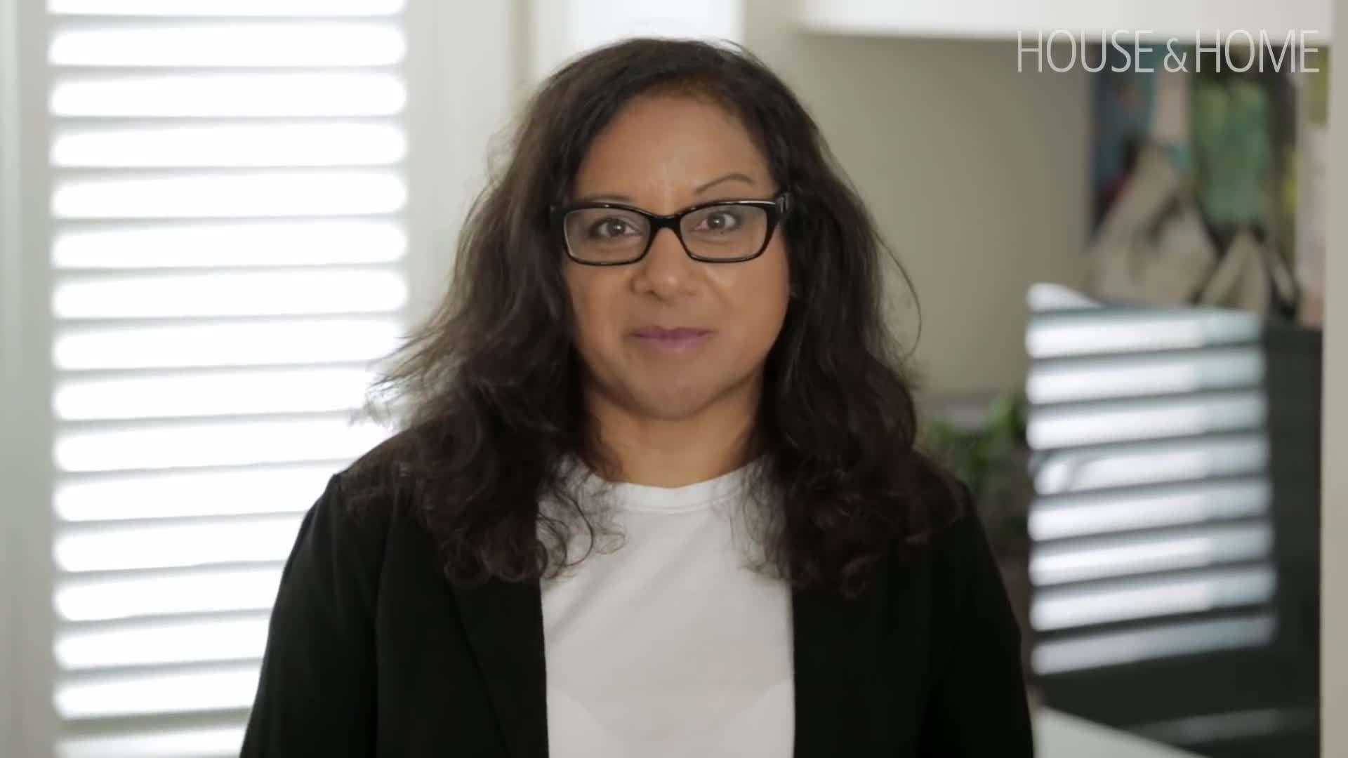 Before and after images of the den-turned-home office