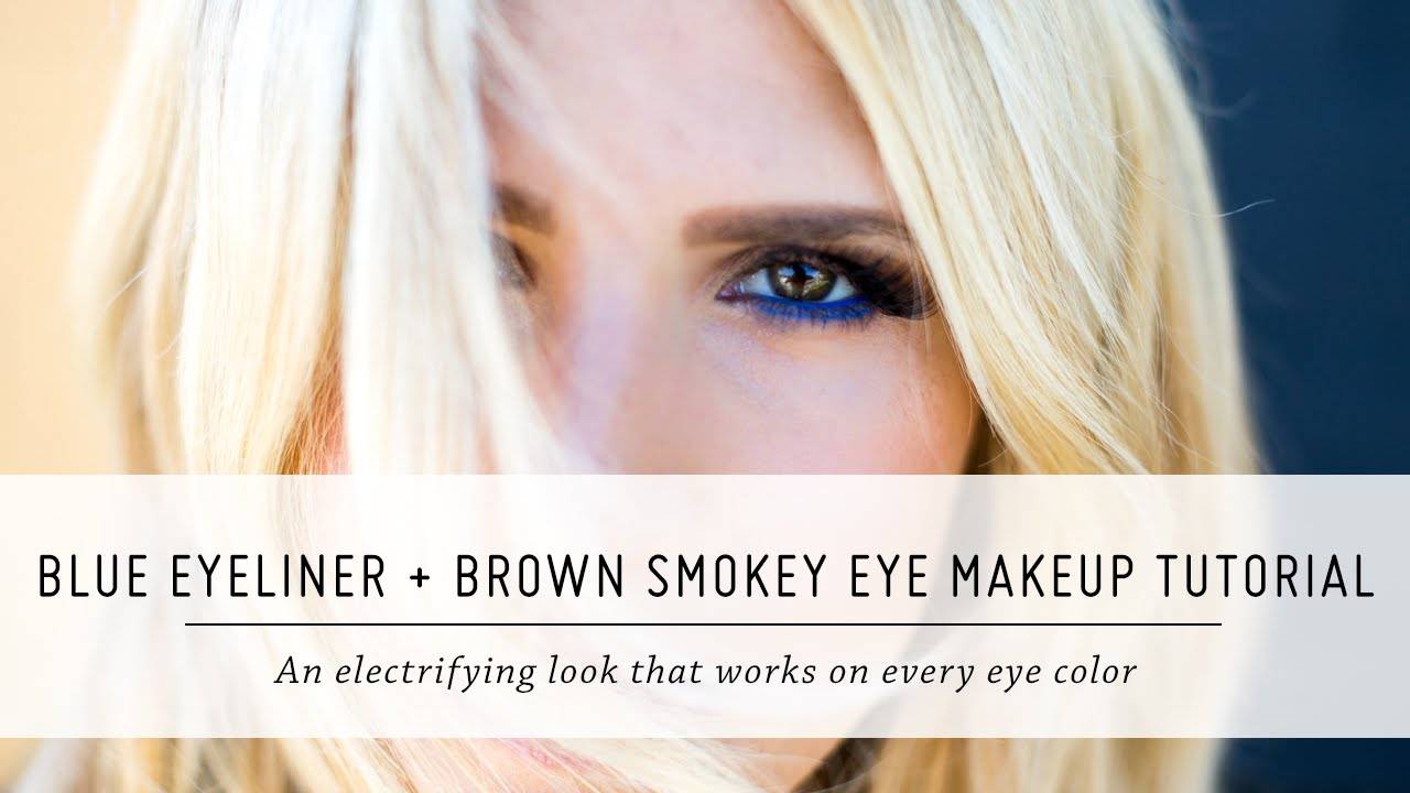 Blue Eyeliner and Brown Smokey Eye Makeup Tutorial | Knock Out Beauty First Impressions
