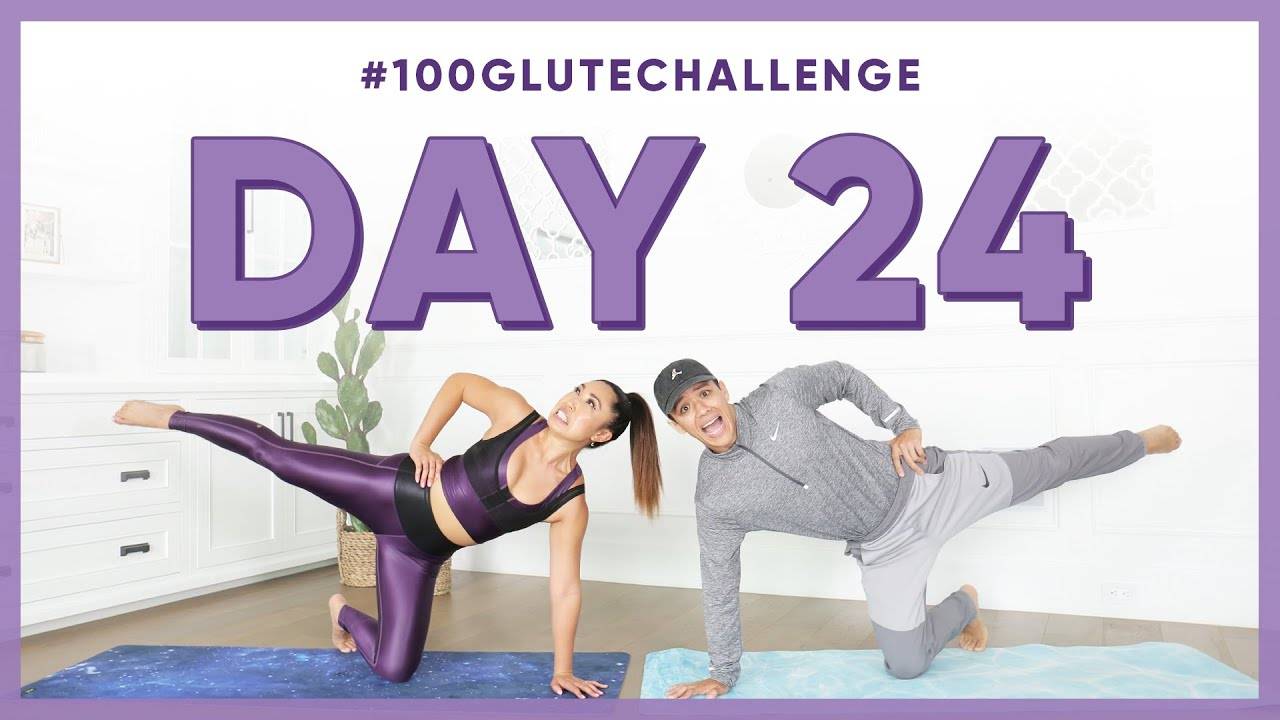 Day 24: Kneeling Attitude Line! | 100 Glute Challenge w/ Kyle Hanagami