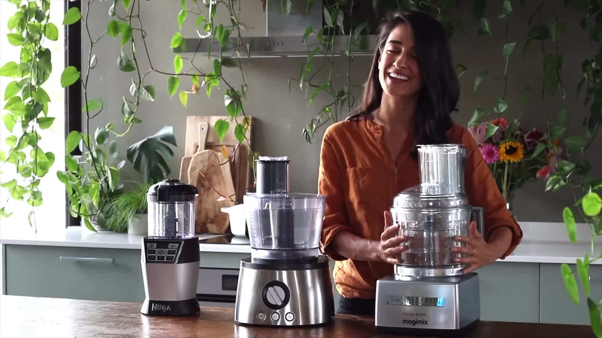 A food processor simplifies chopping and blending tasks