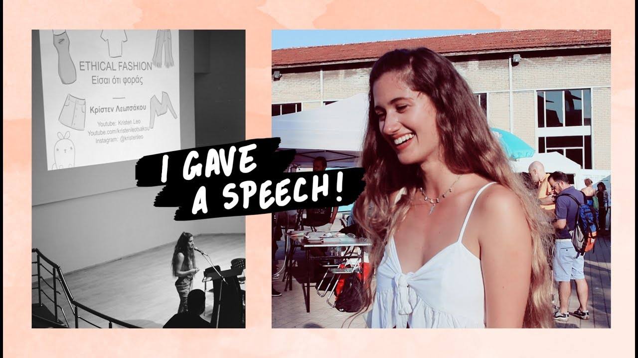 Giving My 1st Speech On Ethical Fashion & THANK YOU!