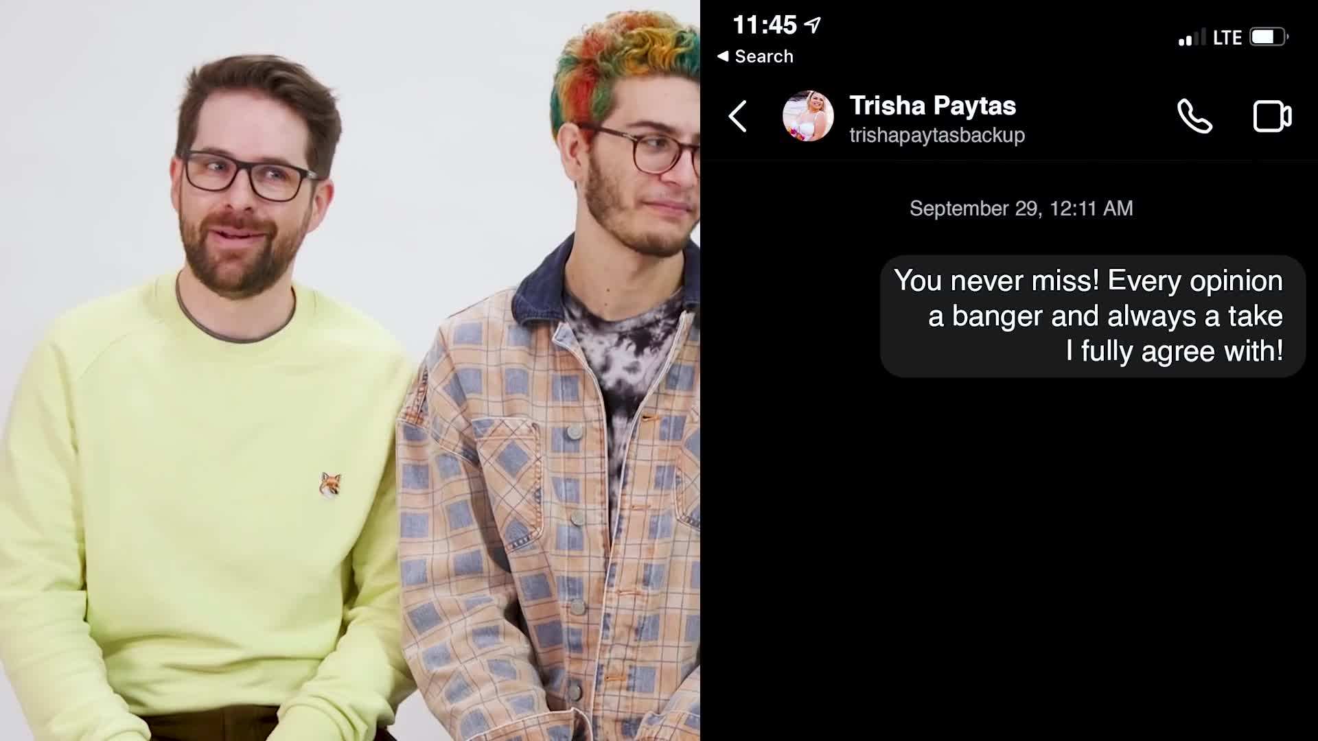 Leaked DMs screenshot with controversial message