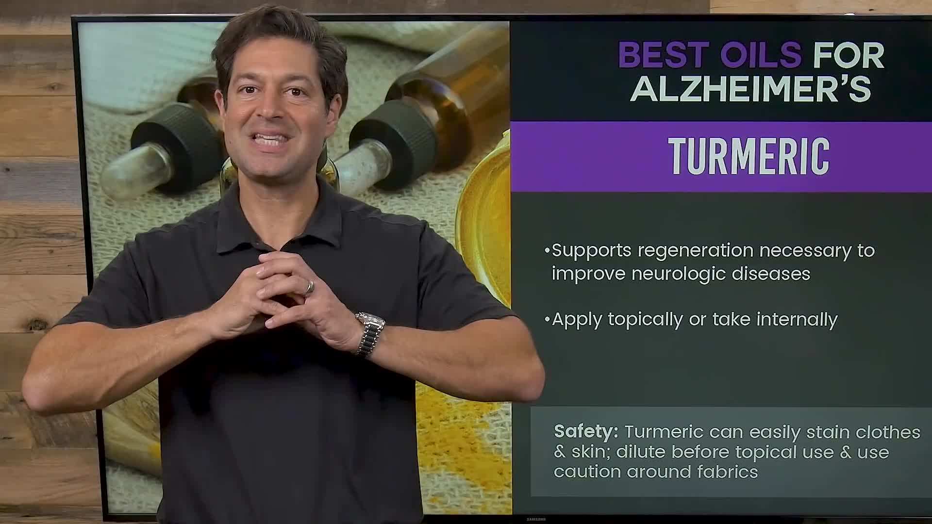 Bottle of rosemary essential oil