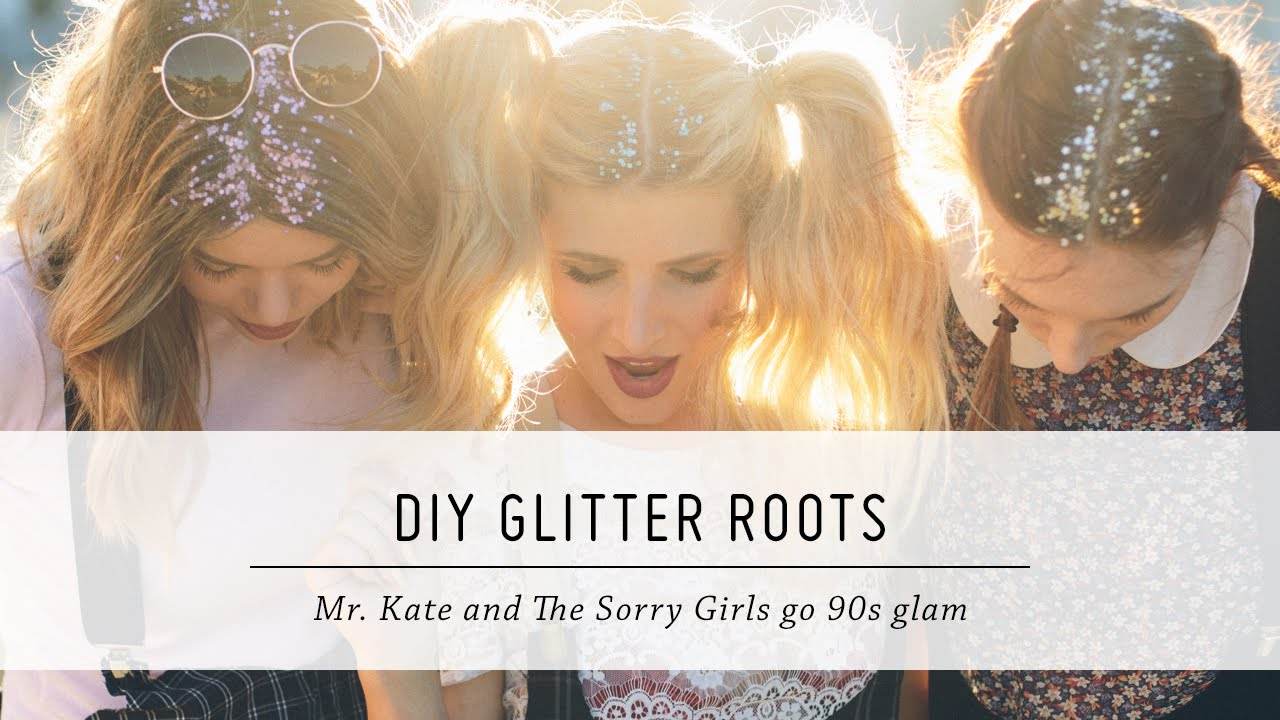 Get Party-Ready with DIY Glitter Roots: 90s-Inspired Hair Tutorial