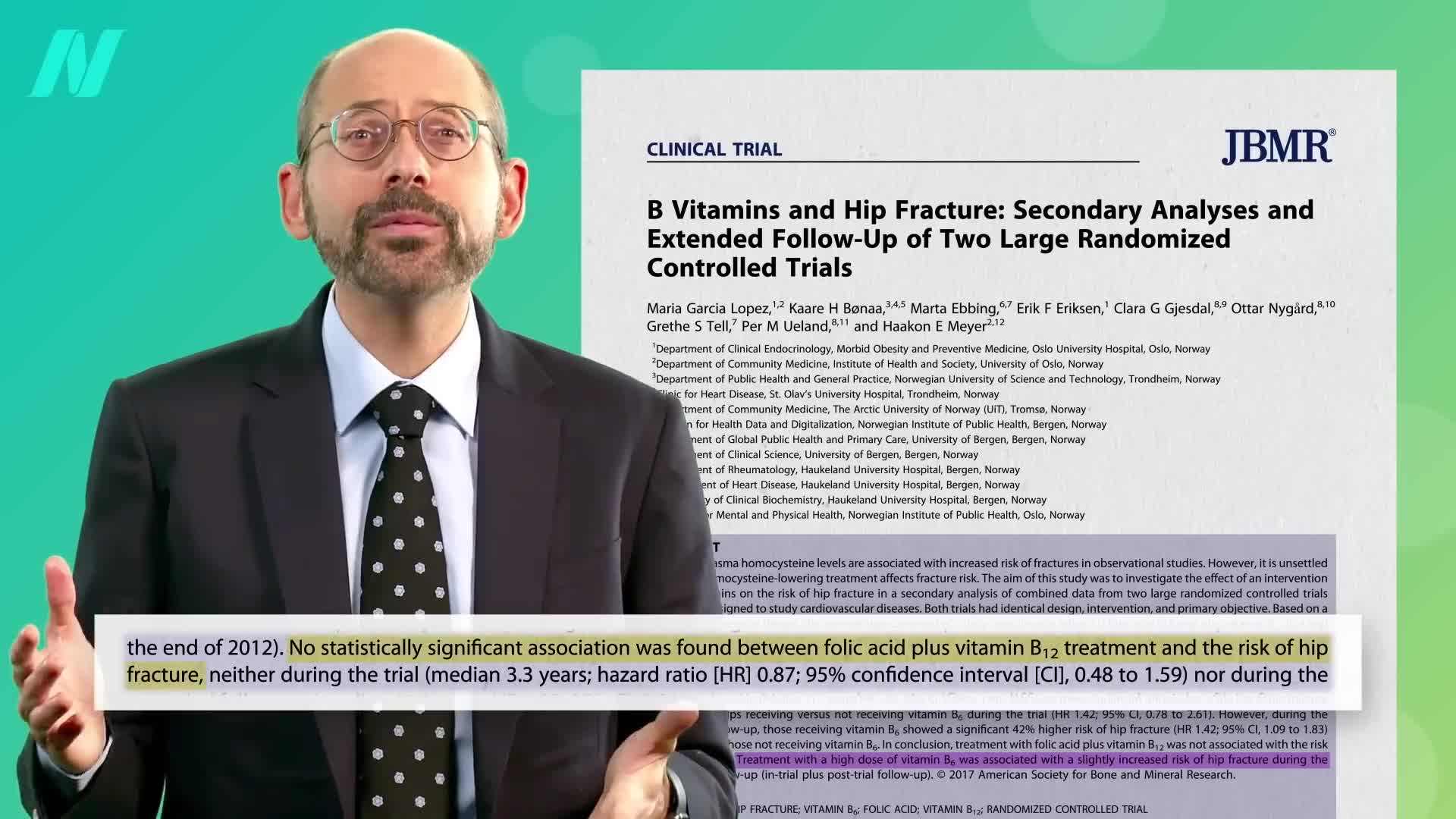 Comparison table summarizing the findings of different studies on the link between vitamin B12 and bone fractures