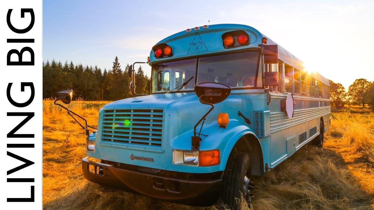 School Bus Converted Into Stunning Home and Mobile Business - A Bold Adventure