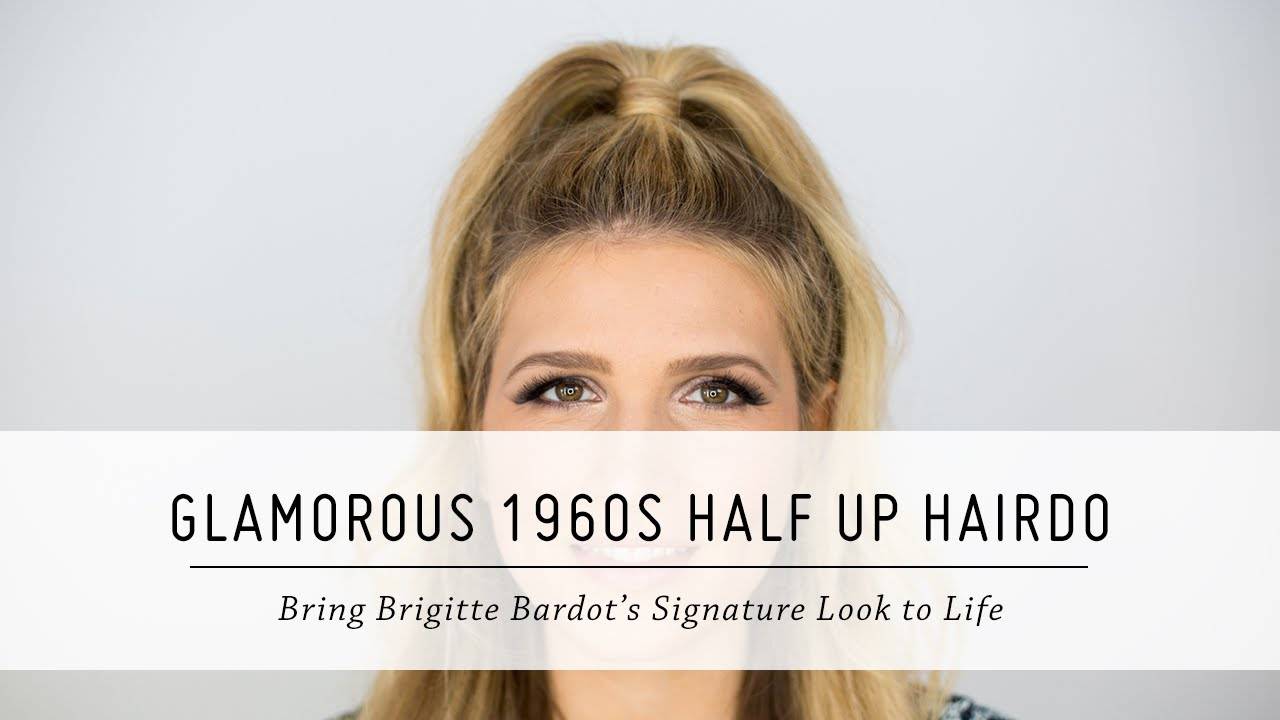 Glamorous 1960s Half Up Hairdo | Brigitte Bardot-Inspired | Retro Hair Tutorial