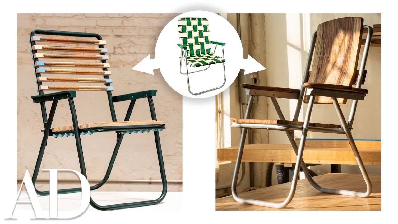 Transforming a Walmart Lawn Chair: Two Designers, Two Styles