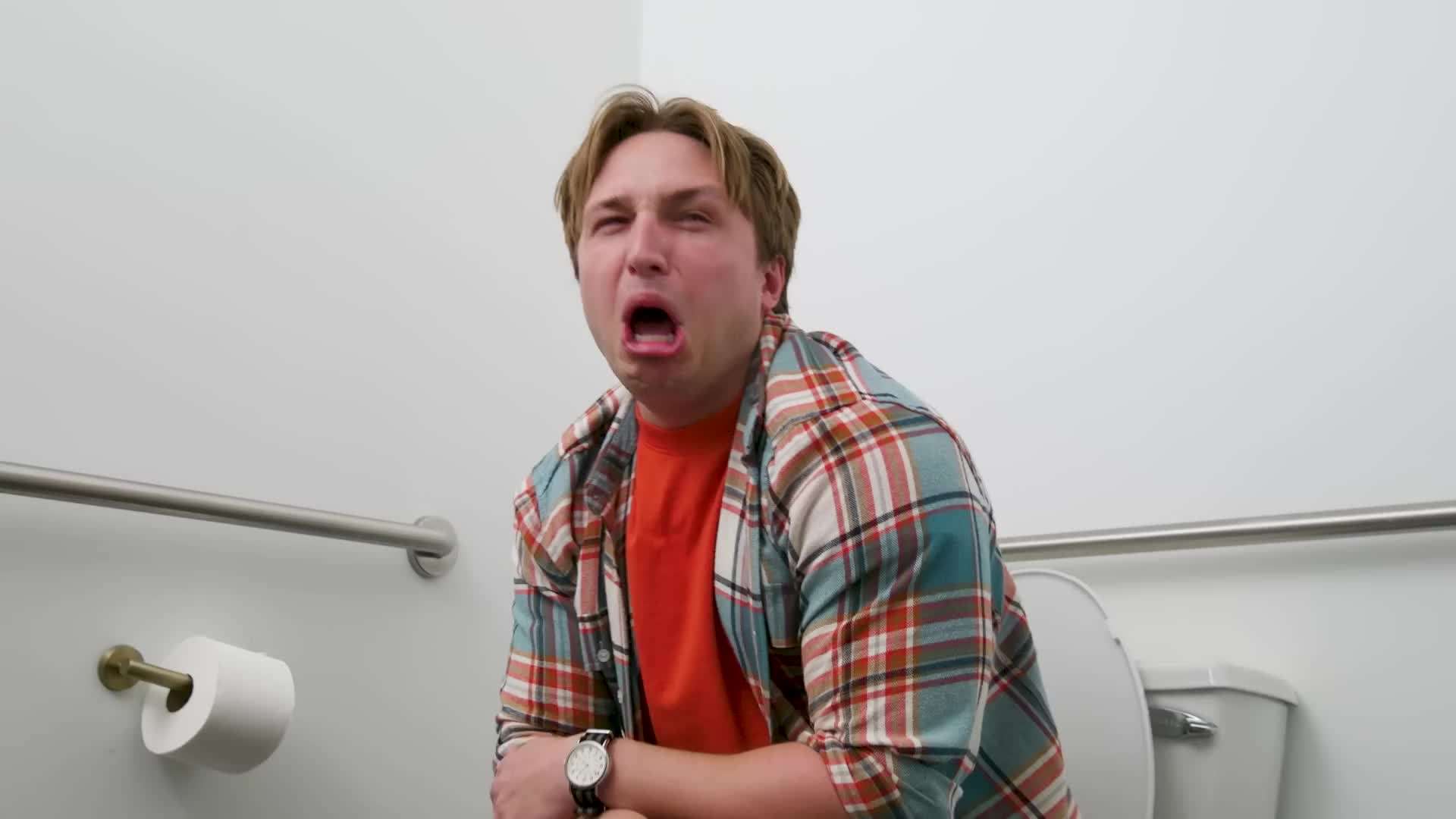 Look for signs or instructions for bathroom access codes