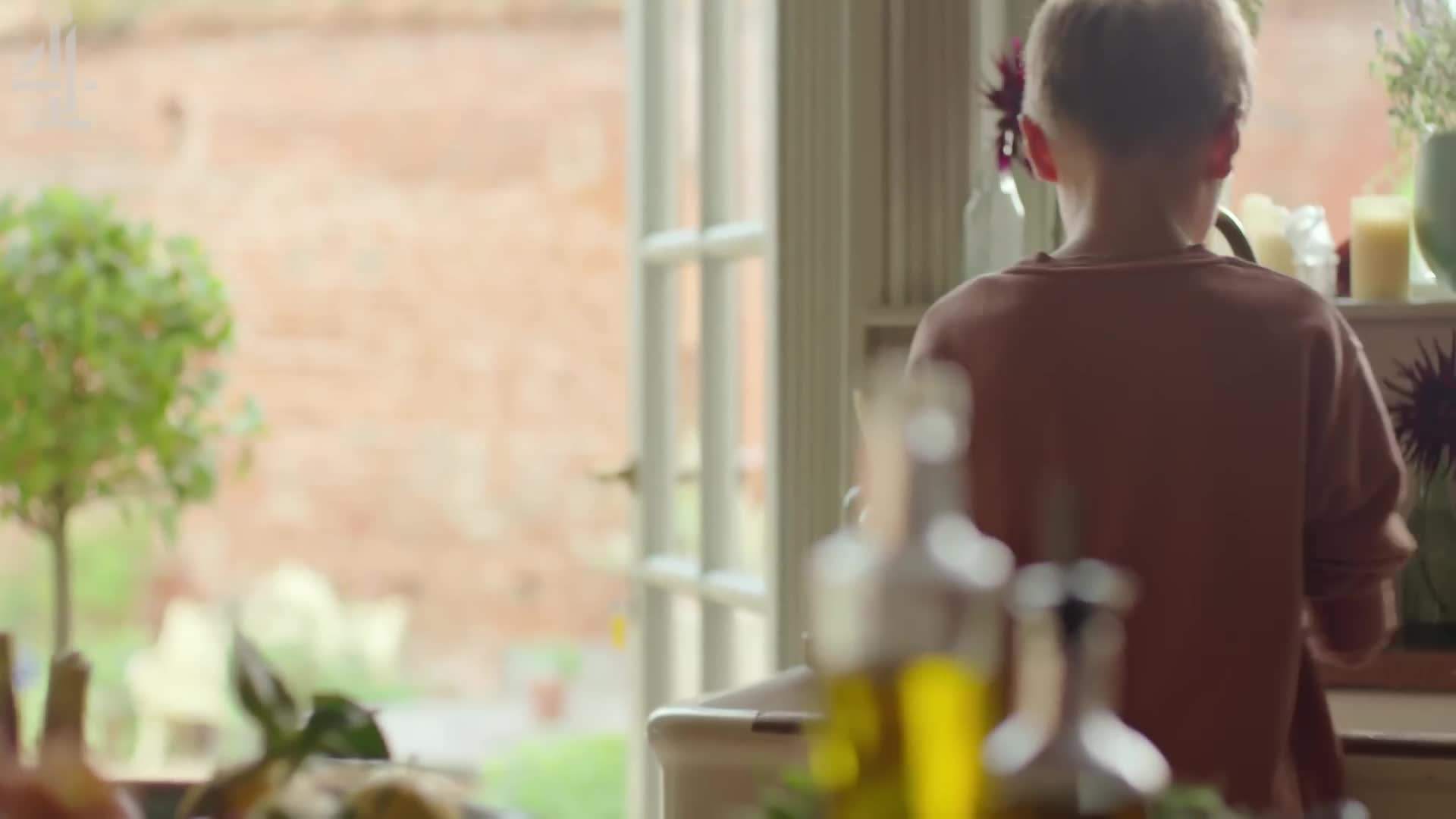 Stuffing the lamb shoulder