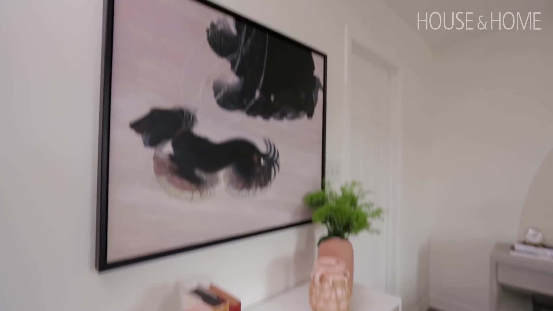 Close-up of the painting process