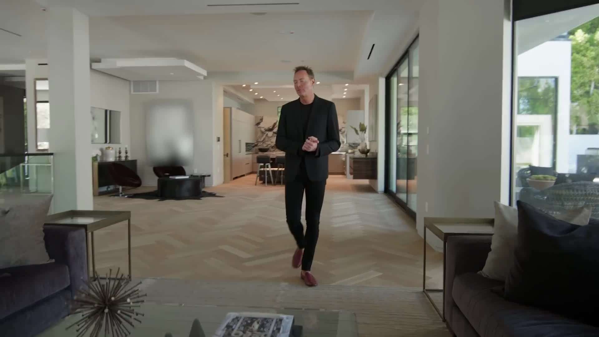 Outdoor oasis with a pool and comfortable seating