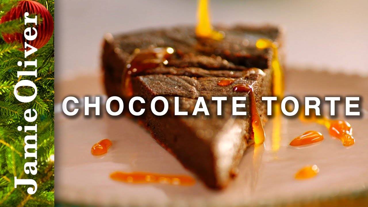 Jamie's Quick and Easy Christmas Chocolate Torte Recipe