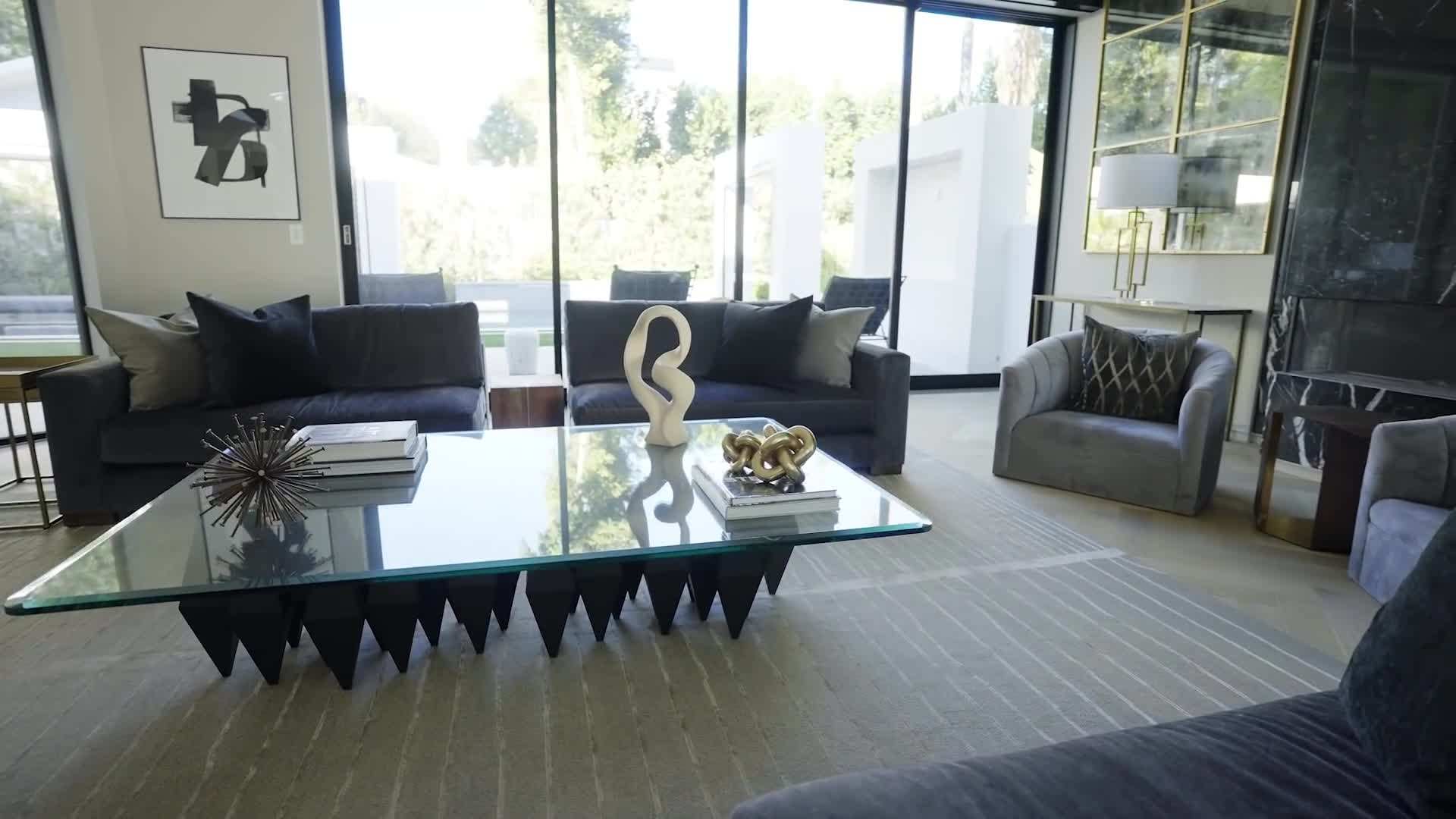 Open-concept living room, dining area, and kitchen
