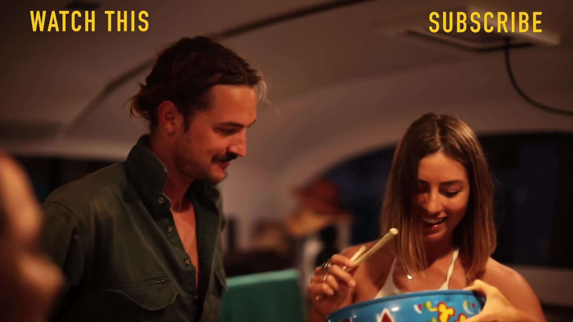 Sailing La Vagabonde's catamaran approaching Deep Cove