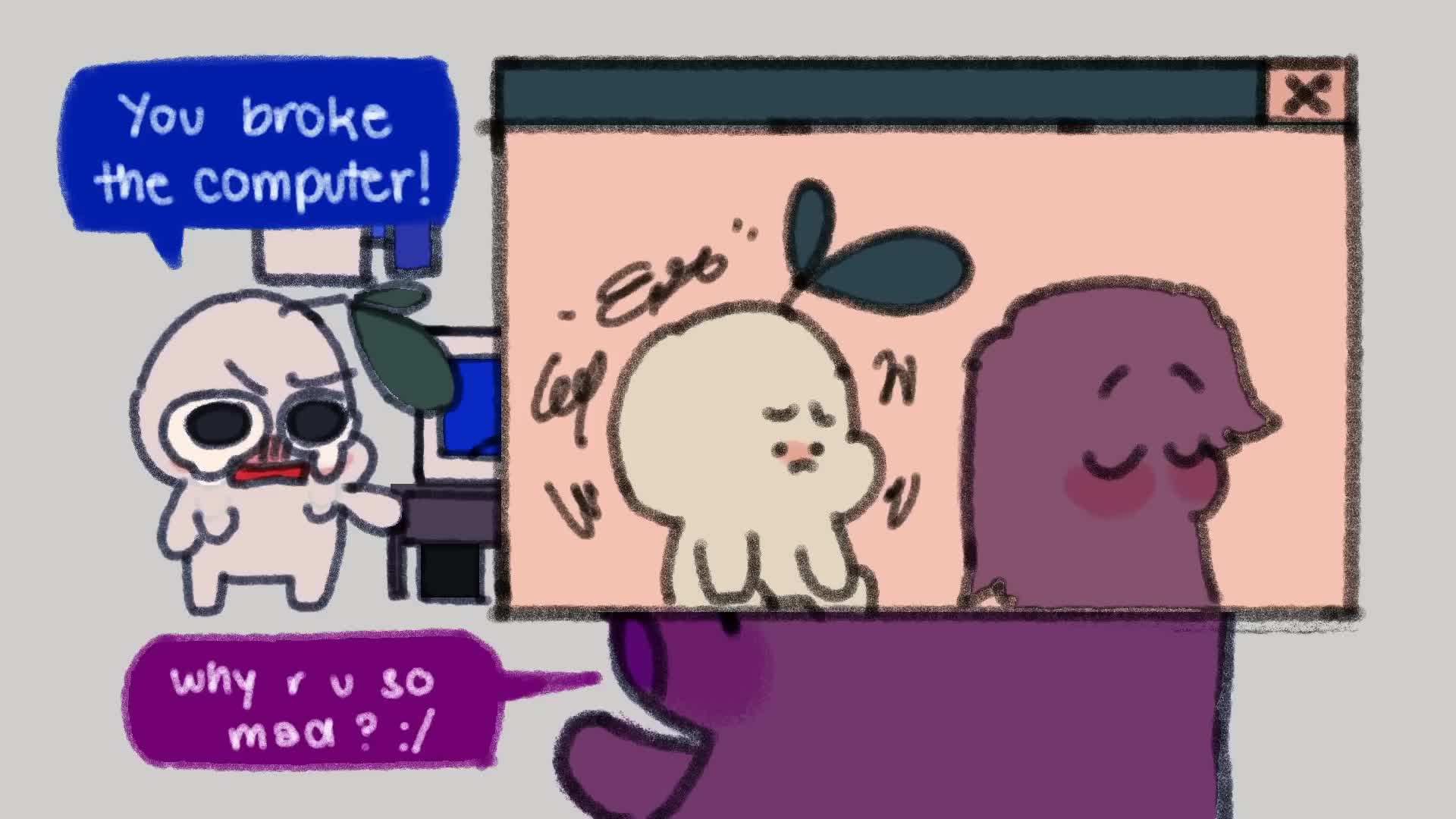 Illustration of a couple arguing