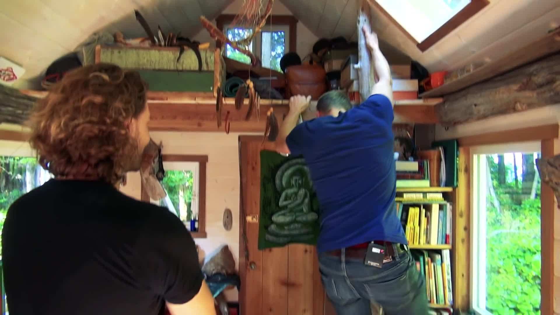 Interior view of the tiny house